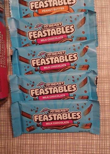 Beden MrBeast Feastables Çikolata Değer Paketi 7'lü