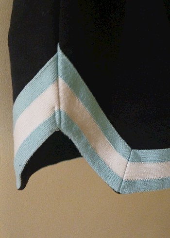 Nakışlı Fermuarlı Kadın Mavi Şort - Görsel 6