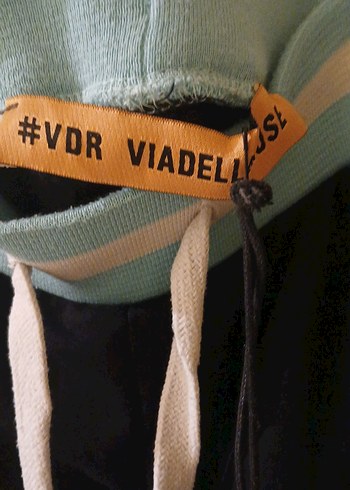 Nakışlı Fermuarlı Kadın Mavi Şort - Görsel 7