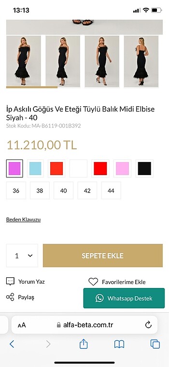 36 Beden pembe Renk Alfabeta Nişan Elbisesi