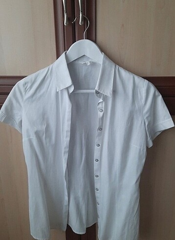 Koton Beyaz Kısa Kol Gömlek