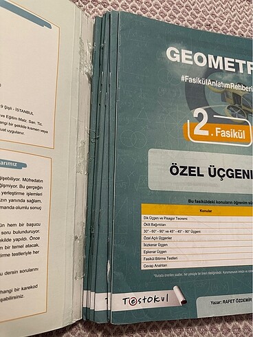 TEST OKUL TYT AYT GEOMETRI KONU ANLATIM FASIKULLERI