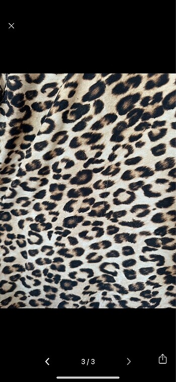 xs Beden Leopar gömlek