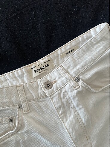 Pull and Bear Beyaz baggy