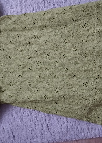 Yeşil Dantel Detaylı Kız Çocuk Elbise - Görsel 3