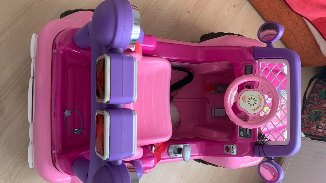 Pembe Elektrikli Çocuk Araba - Görsel 2