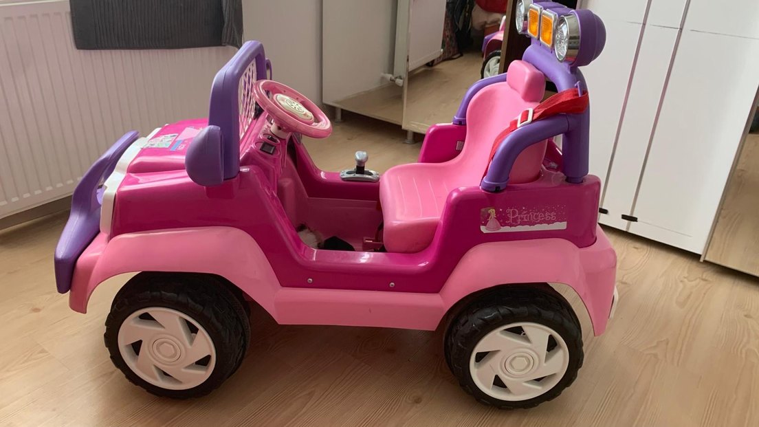 Pembe Elektrikli Çocuk Araba - Görsel 3