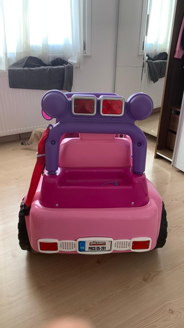 Pembe Elektrikli Çocuk Araba - Görsel 4