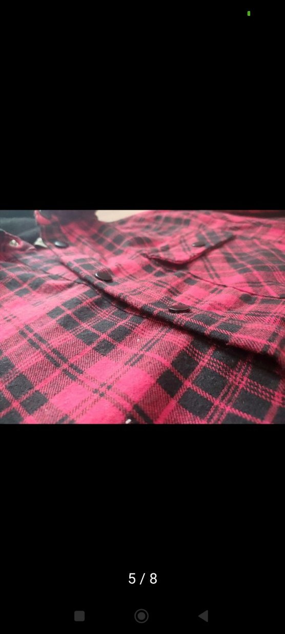 Kapüşonlu Kırmızı Ekose erkek Gömlek - Görsel 2