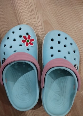 Mavi Çiçek Desenli Kız Terliği - Görsel 5