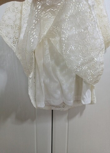 H&M Dantelli kendinden badili bluz