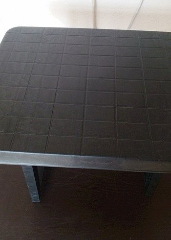 Katlanabilir Siyah Plastik Sehpa - Görsel 11