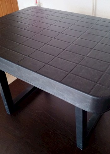 Katlanabilir Siyah Plastik Sehpa - Görsel 7