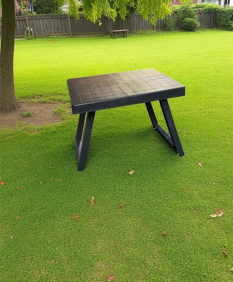 Katlanabilir Siyah Plastik Sehpa - Görsel 4