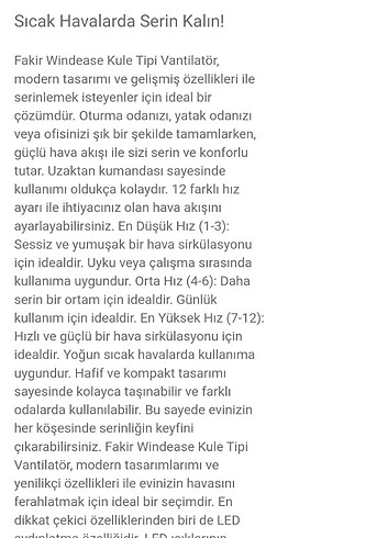 FAKİR WINDEASE KUMANDALI KULE TİPİ İYONİZERLİ PERVANESİZ VANTİLA - Görsel 10