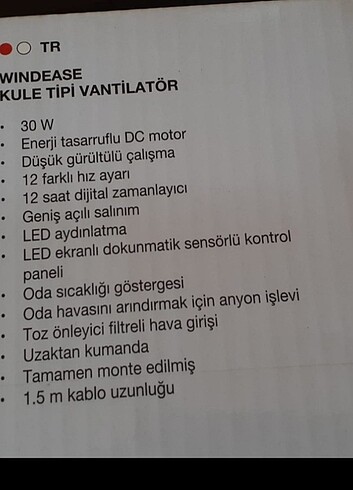 FAKİR WINDEASE KUMANDALI KULE TİPİ İYONİZERLİ PERVANESİZ VANTİLA - Görsel 11