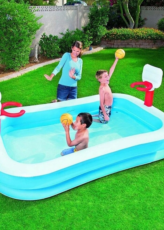 basketbol potalı havuz 254x168x102 + pompa - Görsel 3