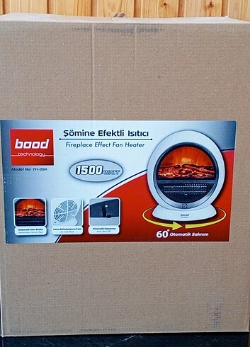 ŞÖMİNE EFEKTLİ SALINIMI ( SAĞA SOLA DÖNMELİ)FANLI ISITICI  - Görsel 10