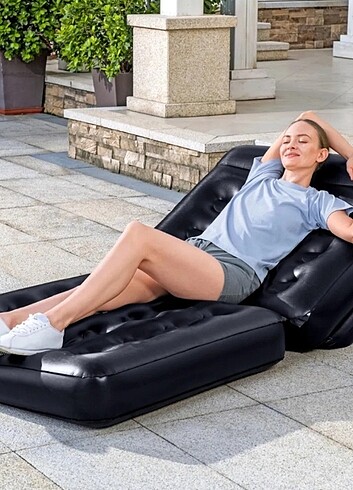 Tekli Şisme koltuk+yatak+şezlong ,POMPASI VARDIR - Görsel 5