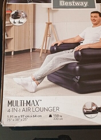 Tekli Şisme koltuk+yatak+şezlong ,POMPASI VARDIR - Görsel 10