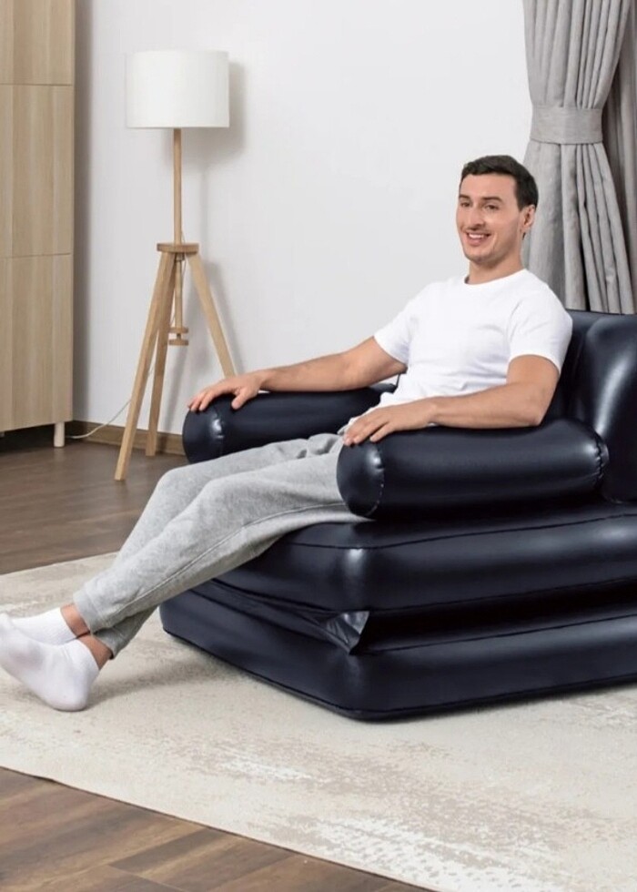 Tekli Şisme koltuk+yatak+şezlong ,POMPASI VARDIR - Görsel 3