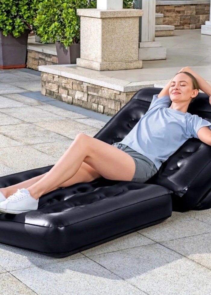 Tekli Şisme koltuk+yatak+şezlong ,POMPASI VARDIR - Görsel 5