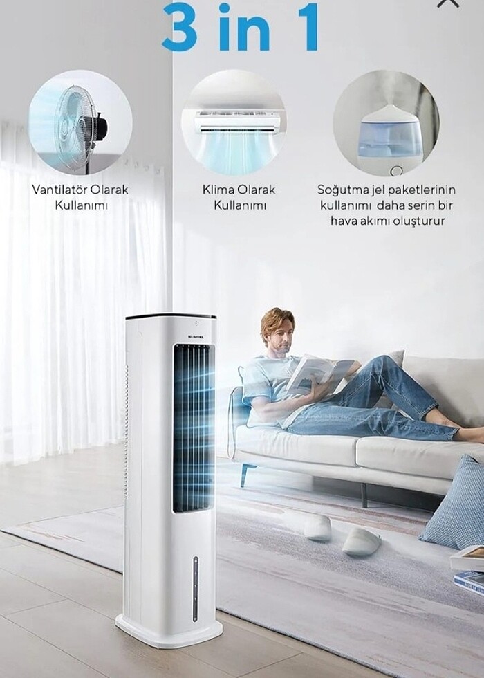 yeni nesil uzaktan kumandalı,buz akülü hava soğutucu - Görsel 3