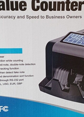 Para sayma makinesi,sahte tespitli,müşteri ekranı vardır, kullan - Görsel 10