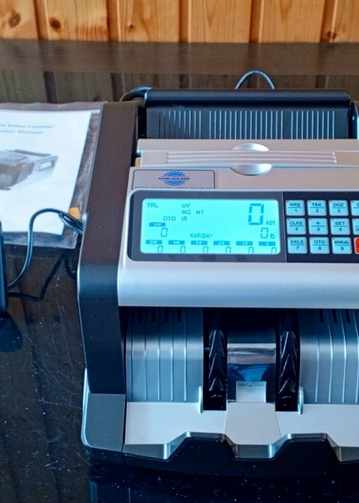 Para sayma makinesi,sahte tespitli,müşteri ekranı vardır, kullan - Görsel 3