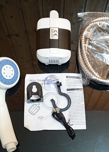 şarjlı portatif taşınabilir seyyar kamp duş seti 
 - Görsel 10