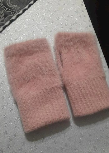 Pembe Parmaksız Peluş Eldiven - Görsel 4