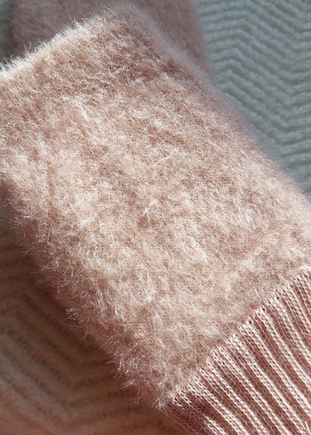 Pembe Parmaksız Peluş Eldiven - Görsel 3