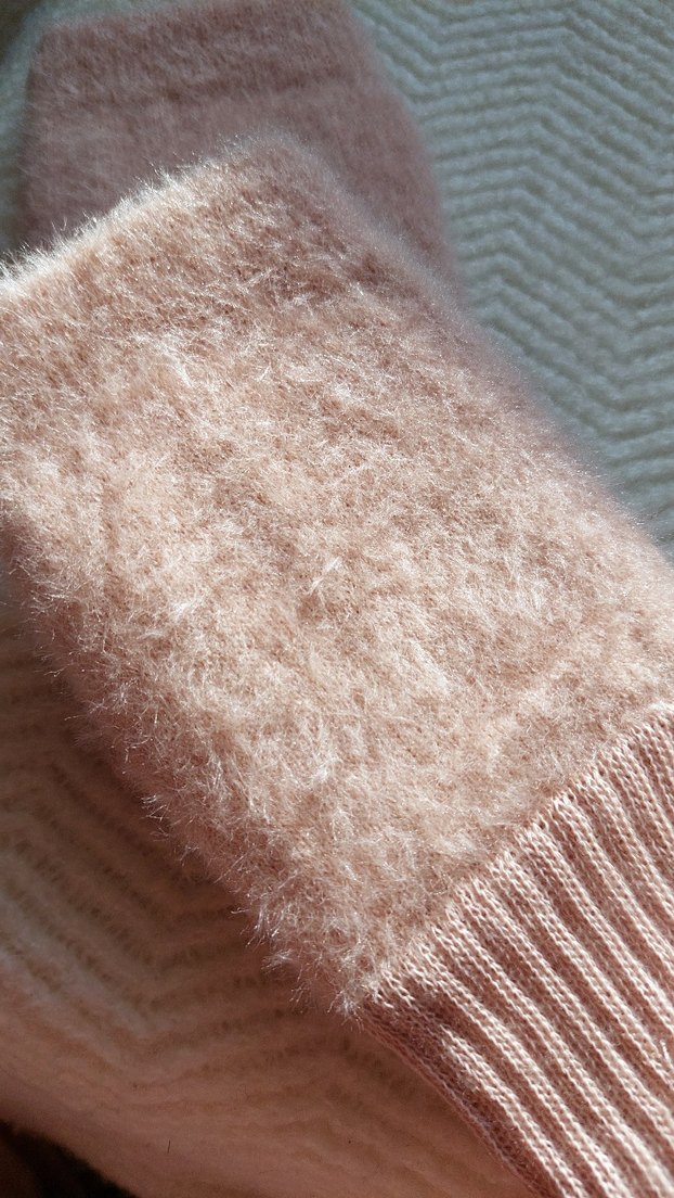 Pembe Parmaksız Peluş Eldiven - Görsel 3