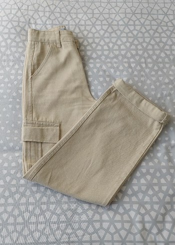 Bej Kargo Pantolon - Görsel 2