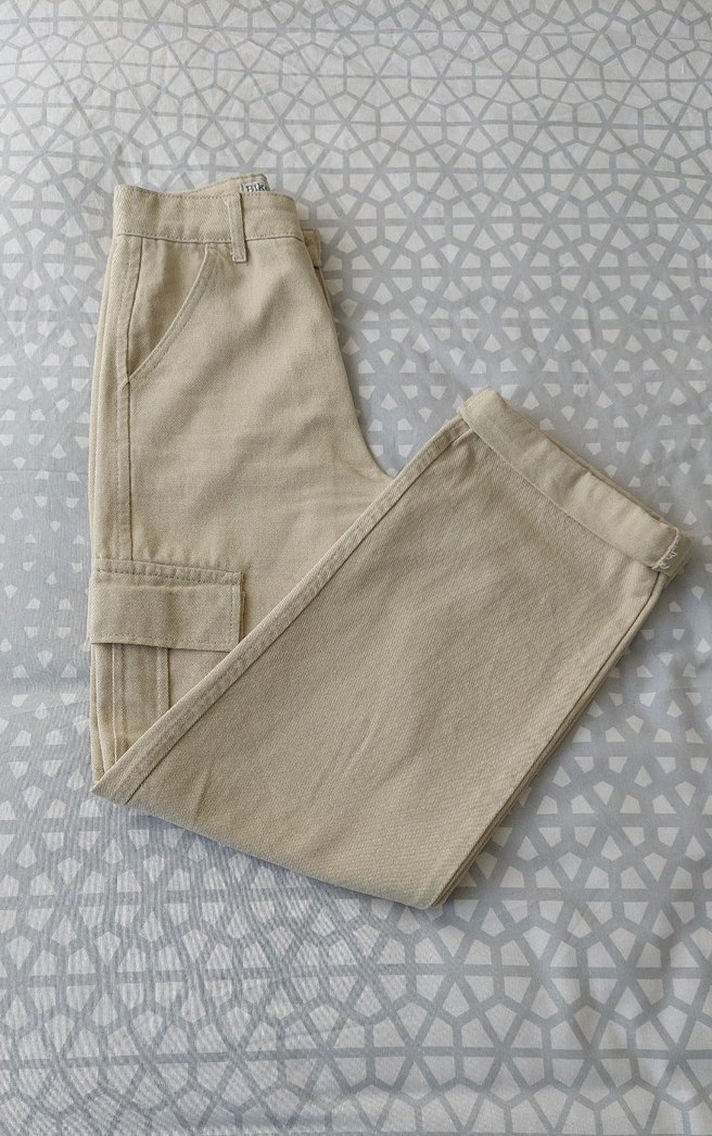 Bej Kargo Pantolon - Görsel 2