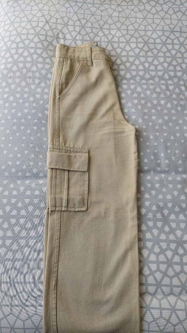 Bej Kargo Pantolon - Görsel 4