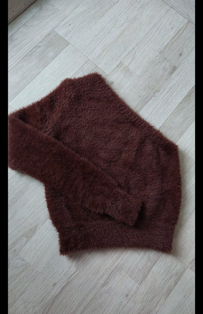 Peluş Tüylü Kadın Bluz - Görsel 3