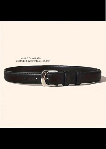 Kadın Suni Deri Kemer - Kahverengi ve Siyah - Görsel 3