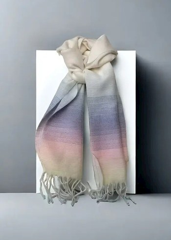 Kadın Yün Pastel Bohem Şal - Görsel 3