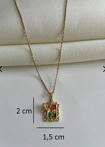 Mineli Çelik Kolye Kolye - Görsel 3