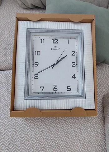 Beyaz Çerçeveli Duvar Saati - Görsel 3