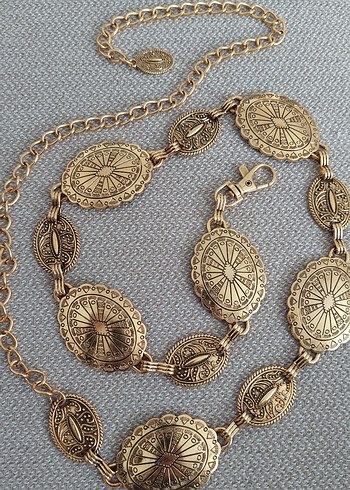 Vintage Gold Bel Zinciri Kemer