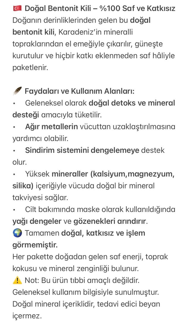 Yenilebilir Taş kil - Görsel 2