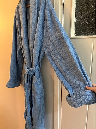 Mavi Bornoz/Sabahlik - Görsel 5