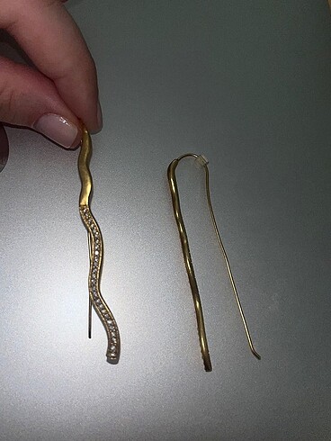 Mango Altın Taşlı Küpe - Görsel 8