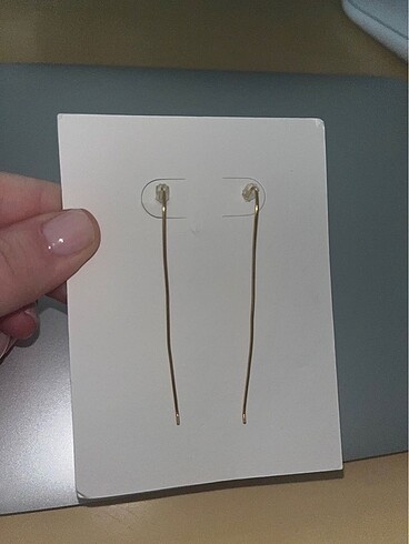 Mango Altın Taşlı Küpe - Görsel 7