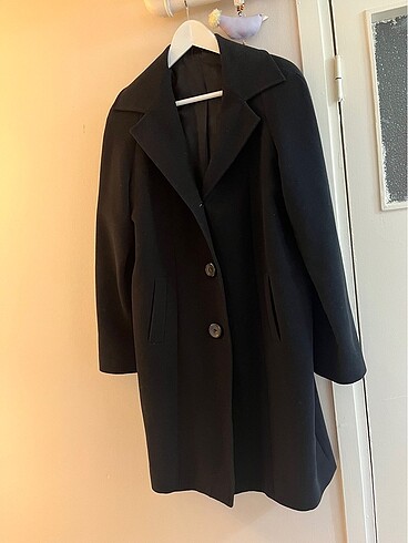 Siyah yün kaban - Görsel 6