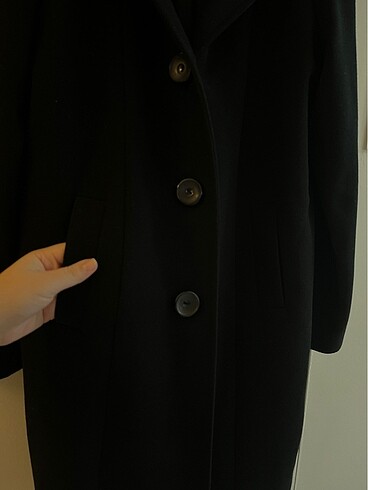 Siyah yün kaban - Görsel 10