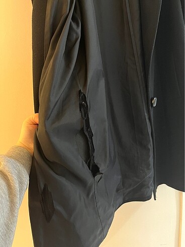 Siyah yün kaban - Görsel 11