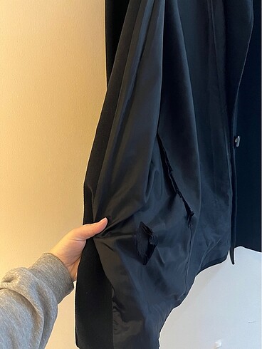 Siyah yün kaban - Görsel 12